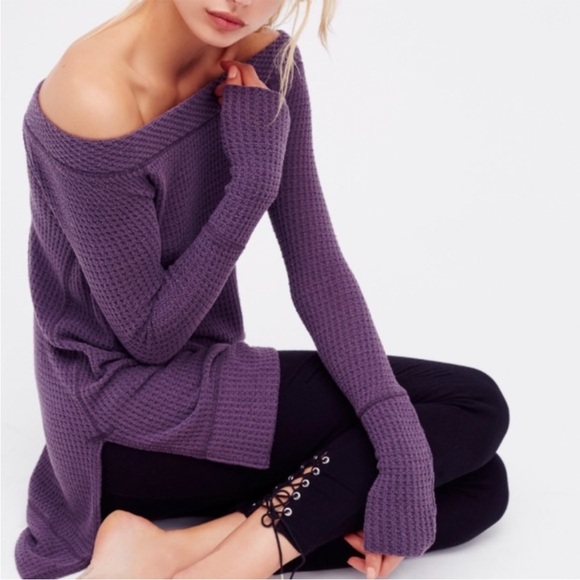 Free People We The Free Kate Thermal Top Medium - Picture 4 of 13